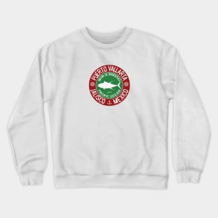 Puerto Vallarta, Jalisco, Mexico, with Yellowfin Tuna Silhouette Crewneck Sweatshirt